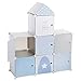 Atmosphera 83612 Almacenamiento Infantil Grey Castle, Poliuretano, Neutro, L. 94,5 x l. 109 x H. 32 cm