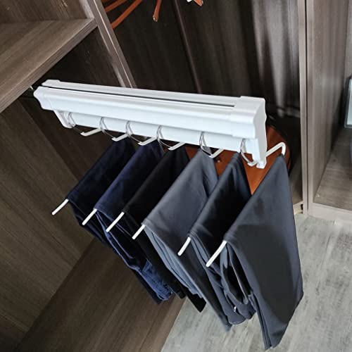 Vernis de cuisson blanc et base en métal pour cette tige de placard