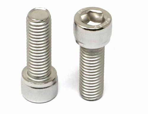 Image of iexcell 5 Pcs M12 x 35mm Thread Pitch 1.75 mm Stainless Steel 304 Hex Socket Head Cap Screws Bolts Kit