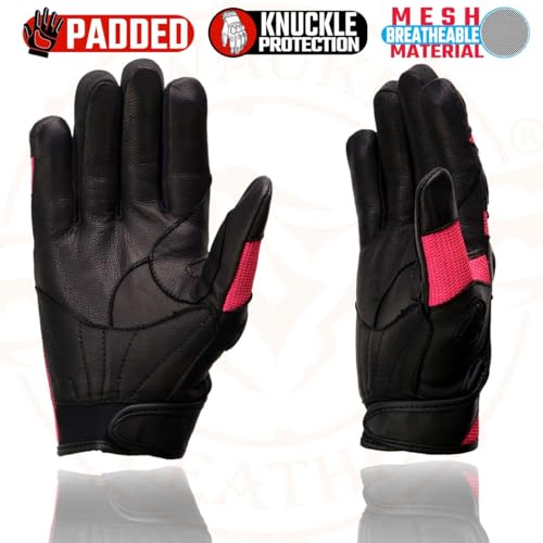 Image of Milwaukee Leather Women's Leather Lightweight Motorcycle Lined Driving Hand Gloves - X-Small