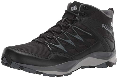 Columbia Men's WAYFINDER MID Outdry Hiking Shoe, Black, steam, 7 Regular US