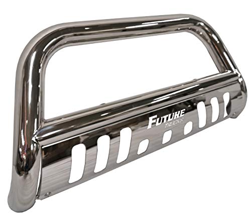 Future Trucks Bull Bar with Skid Plate - Fits Ram 1500 2009-2018 & 19-24 Classic (Excludes Rebel), Polished Stainless Steel Construction with Easy Bolt-On Installation.