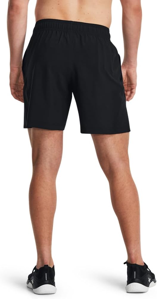 Under Armour Mens Woven 7-Inch Shorts, (001) Black / / Pitch Gray, X-Small - Image 2