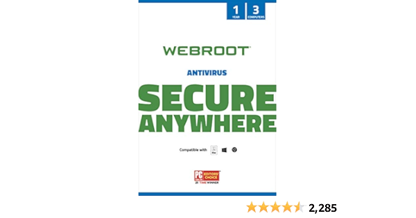 Amazon.com: Webroot Antivirus Software 2023 | 3 Device | 1 ...