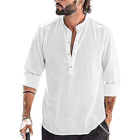 YAOBAOLE Chemise en Lin Homme Cover