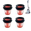 FH50700 Replacement Filter Compatible With Hoover PowerDash Pet FH50700 FH50701 FH50702 FH50710 FH50750 Vacuum Filter Strainer and Rubber Gasket Attachment 4 Pack