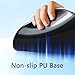 JYWYBF Ergonomic Mouse Pad with Wrist Rest, Gel Wrist Support Mousepad, Pain Relief Laptop Computer Mouse Pad, Non-Slip Mouse Pads for Office & Home (Black)