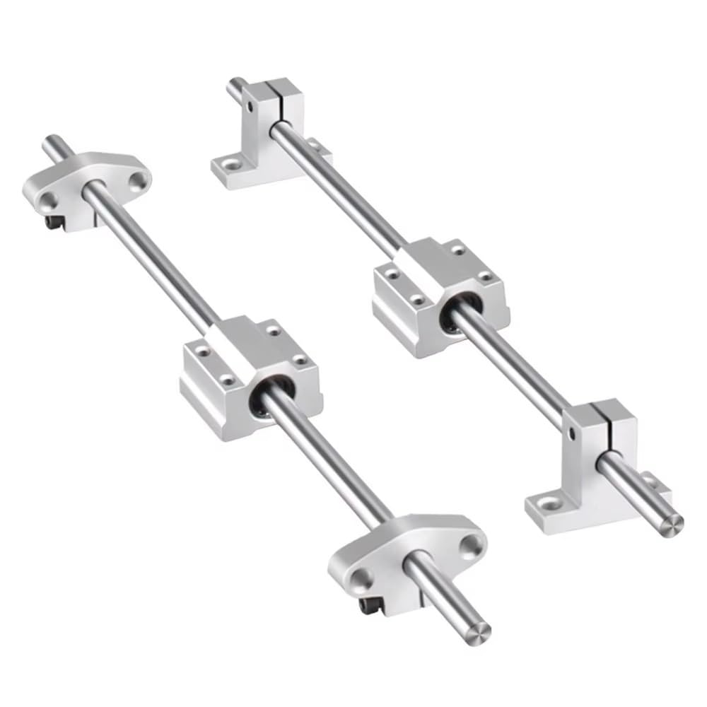 Zestaw prowadnic liniowych SK10/SHF10 — polerowany pręt 10 mm do drukarek i maszyn, opcje długości od 200 mm do 600 mm(200mm)