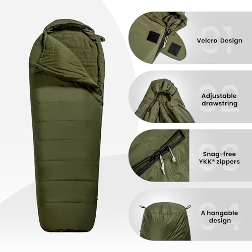 Onetigris Bushcrafter’S Sleeping Bags, Mummy Sleeping Bag For Camping Hiking Backpacking thumb #6