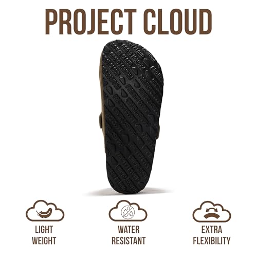 Image of Project Cloud 100% Genuine Leather Footbed Clogs for Women - Memory Foam Arch Support Slippers for Women - Trendy Slip-ons Women's Mules & Clogs Sandals