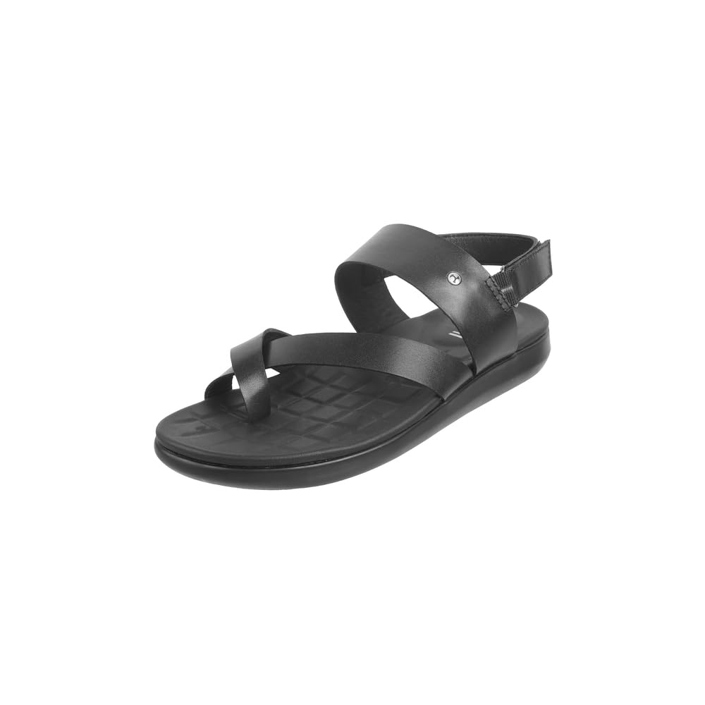 mochi Men's Leather Cushioned Insole Anti-Slip Fashion Casual Sandals-picture-36