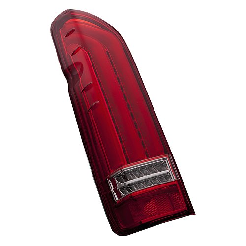 VALENTI(ヴァレンティ) LEDテールランプ REVO 200ハイエース タイプ2 ハーフレッド/クローム TT200HR2-HC-3