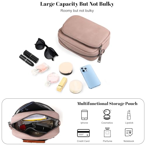 Image of TANTOMI Small Crossbody Bag for Women, Vegan Leather Shoulder Bags for Women, Travel Purse with Adjustable Shoulder Strap