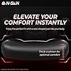 N-GEN Video Gaming Chair Ergonomic Computer Desk Office Chair with Lumbar Support Adjustable Height Swivel Wheels Flip-Up Arms PU Leather Home and Office (Black) #4