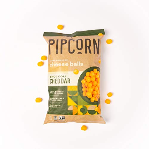 Pipcorn Heirloom Cheese Balls - Broccoli Cheddar, 4.5oz Bags, 4 Pack - Thumbnail 5