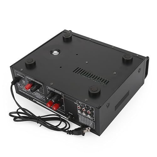Viprh 2000W Stereo Audio Amplifier for Home Theater, Car Audio, Karaoke, Party, Outdoor Camping with Multiple Input Modes EQ Mixer, Mic Input, Remote Control, 2.0 Channel