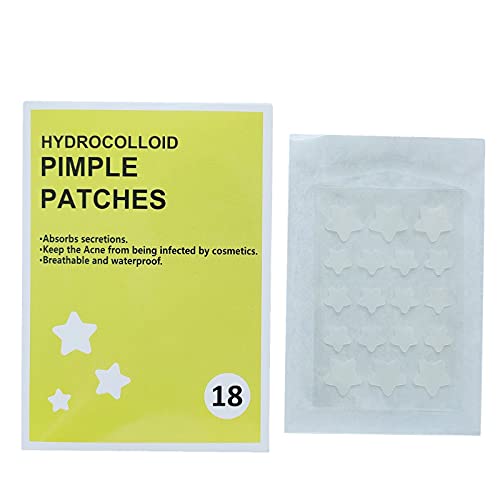 18 piezas de cubierta para espinillas de acné invisible con dos tamaños de parche curativo que absorbe otros polvos de menta (C, talla única)
