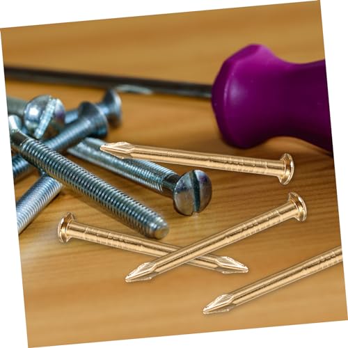 100Pcs Brass round Head Nails for Furniture Hinges and Wood Boxes miniatura 5