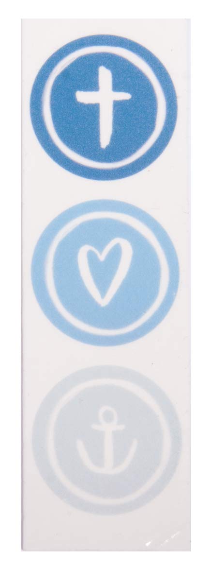 Rayher Wax motif Faith Love Hope, 9,5x3cm, Royal Blue