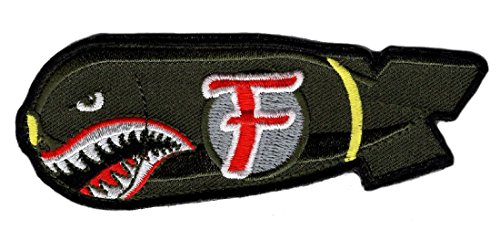 Dropping F Bomb WW 2 Style Patch [4.25 x 1.25 inch - Hook Fastener Backing]