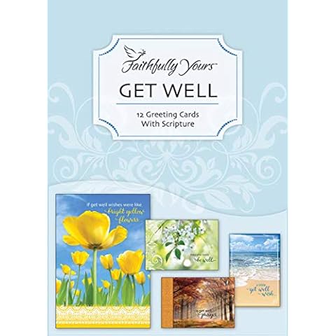 Faithfully Yours 166980 Get Well Card-Boxed - Thoughts of You - Box of 12 Cover