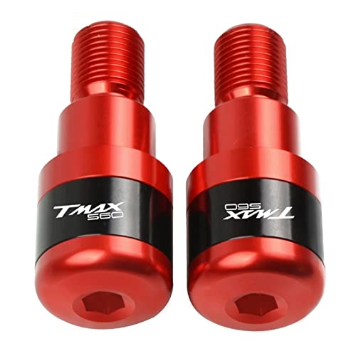 Embout guidon TMAX 560 en aluminium rouge pour personnaliser votre maxiscooter Yamaha
