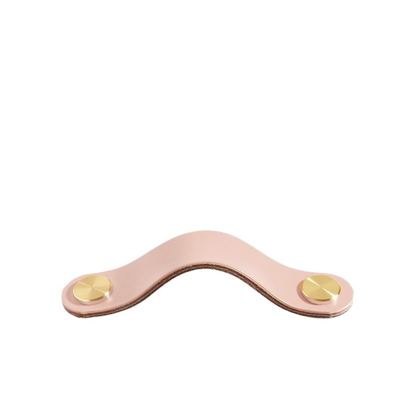 CQAHDSEVF Leather Drawer Pulls, Leather Cabinet Handles Multicolor(Pink 96mm)
