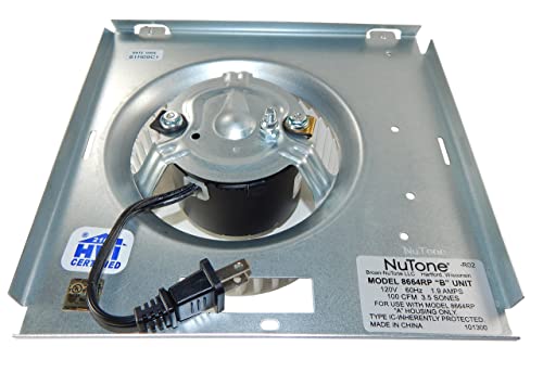 nutone 8663rp b unit - Nutone Motor (8664RP) Assembly # 97017706 1550 RPM; 1.2 amps, 115 volts