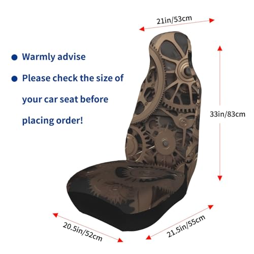Housses de siège steampunk lot de 2 protections auto - 7