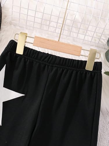 Image of COZYEASE Girls' Print High Waisted Straight Leg Sweatpants Casual Athletic Loose Long Pants