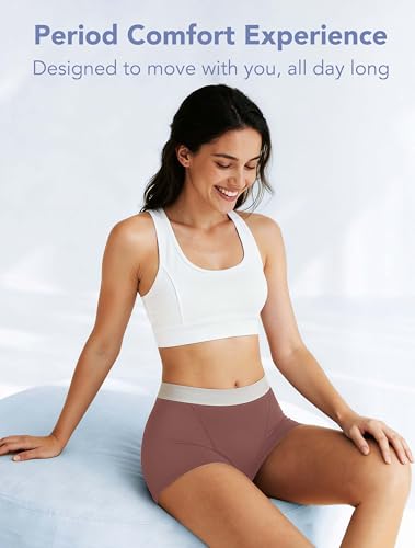 Image of TIICHOO Period Underwear for Women Heavy Flow Leakproof Menstural Underwear Period Shorts 5 Pack