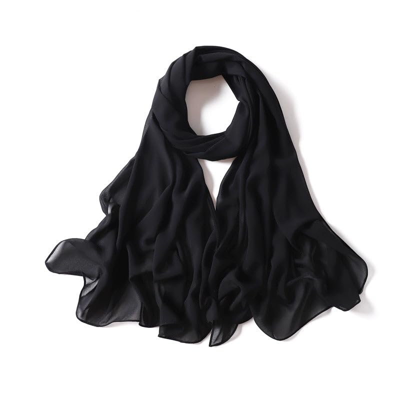 Silk-Feeling-Scarf for Women - Lightweight Long Scarf Shawl Sunscreen Wrap Neck Headscarf for Spring Summer