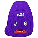 Coolbestda Silicone Key Fob Remote Cover Case Protector Keyless Jacket Holder for Chrysler 200 300...