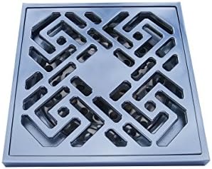 4 Inch Brass Floor or Bathroom Drain Strainer with Removable Chrome Drain Cover