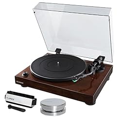 Fluance RT81 Elite High Fidelity Vinyl Turntable Record Player Featuring Audio Technica AT95E, Belt Drive, Built-in Preamp with Record Weight and 3 in 1 Stylus and Record Cleaning Vinyl Accessory Kit - Les Beatles, Paul McCartney, John Lennon, RIngo Starr, George Harrison