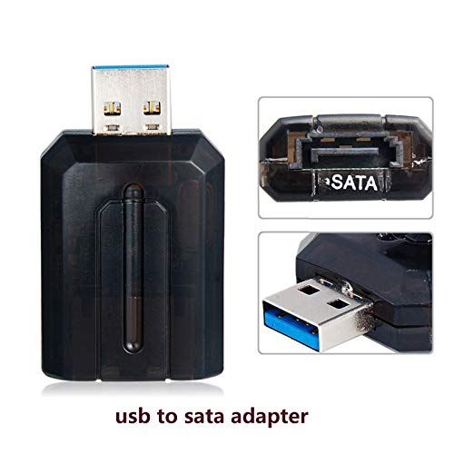 CY, adattatore convertitore da USB 3.0 a SATA interno a 7 pin 3G bps per hard disk da 2,5' e 3,5'