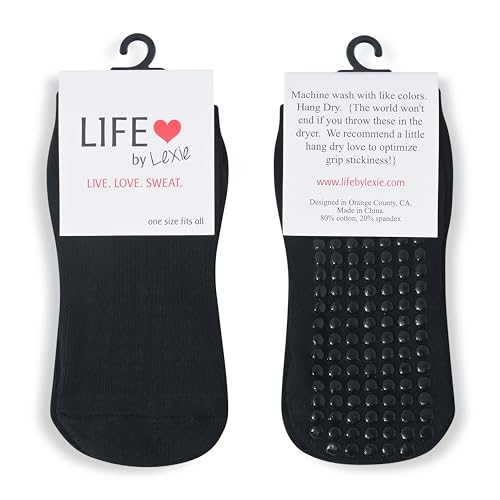 Image of Life By Lexie Sticky Grip Socks for Barre, Pilates, Lagree, Yoga, Dance Non Slip Women's Socks