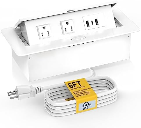 Amazon.com: Table Pop up Power Strip Date Hub Connection Box with ...