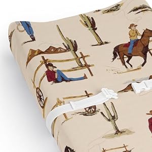 Sweet Jojo Designs Tan Brown Western Cowboy Boy Baby Changing Pad Cover Sheet Infant Newborn Diaper Table Change Mat Cover Wild West Southern Charm Country South Horse Cow Animal Red White and Blue Sweet Jojo Designs Tan Brown Western Cowboy Boy Baby Changing Pad Cover Sheet Infant Newborn Diaper Table Change Mat Cover Wild West Southern Charm Country South Horse Cow Animal Red White and Blue