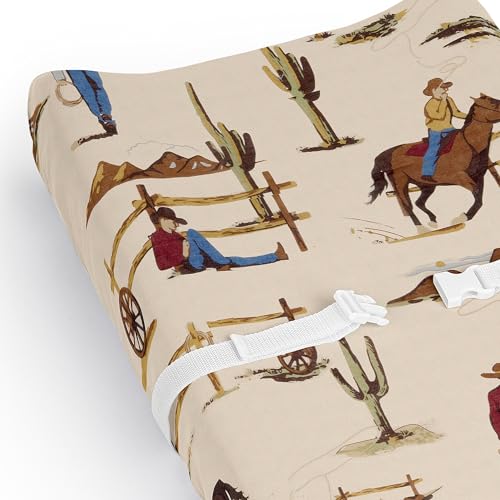 Sweet-Jojo-Designs-Tan-Brown-Western-Cowboy-Boy-Baby-Changing-Pad-Cover-Sheet-Infant-Newborn-Diaper-Table-Change-Mat-Cover-Wild-West-Southern-Charm-Country-South-Horse-Cow-Animal-Red-White-and-Blue Sweet Jojo Designs Tan Brown Western Cowboy Boy Baby Changing Pad Cover Sheet Infant Newborn Diaper Table Change Mat Cover Wild West Southern Charm Country South Horse Cow Animal Red White and Blue