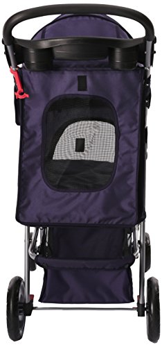 Paws & Pals Pet Stroller Cat/Dog Easy Walk Folding Travel Carrier Carriage, Navy Blue
