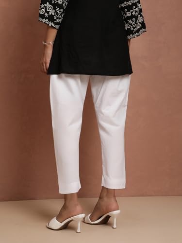 Image of TWIN BIRDS Kurti Pant for Women | 100% Woven Cotton Trousers | Comfortable Straight Fit | Functional Pocket | Daily Ethnic & Casual Wear