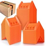 CONLI 50 Pack Edge Corner Protectors for Cargo Load Truck Shipping, Flatbed Accessories Plastic Flatbed Edge Protector Used Together with Webbing to Protect Cargo
