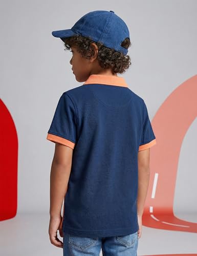 Image of Amazon Brand - Symbol Boy's Color Block Regular Fit Polo Shirt