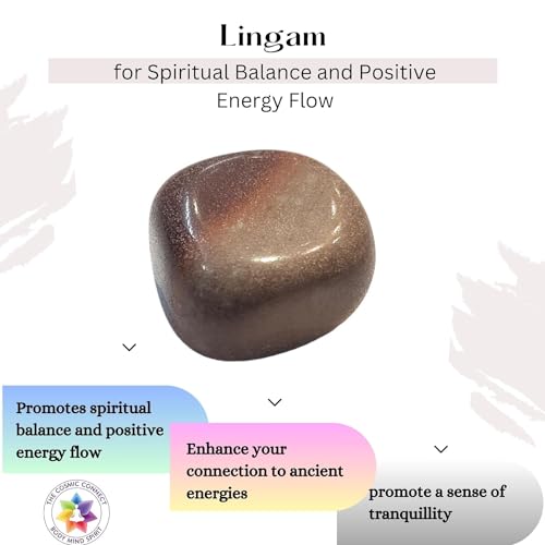 Image of Natural Lingam Tumble Stone Energizing Crystal for Spiritual Balance and Positive Energy Flow Sacred Shiva Symbol 20gms Genuine Healing Gemstone