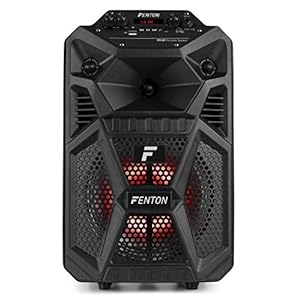Fenton FPC8T 100 Watt Mobiele Speaker op Accu met o.a. Bluetooth, LED lichteffecten en Microfoon