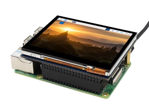 XYGStudy 3.5インチ IPS 640×480ディスプレイ LCD DPIインターフェース 容量性タッチスクリーン Raspberry Pi 4 3 Model B B+ Zero Wなどに対応