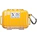 PELI 1010 boîtier micro étanche pour smartphone et petit Matériel, conforme à la norme IP67, capacité de 1L, fabriqué aux États-Unis, revêtement jaune/noir