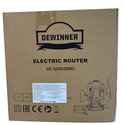 Wood Trimmer, DEWINNER Router Tool Electric Woodworking Power Router Trimmer,Variable Speed Hand Joiner Tool Plunge Router, Trimmer Laminator with 12PC 6mm 8mm Bits Collets 10 Wood Trimmer, DEWINNER Router Tool Electric Woodworking Power Router Trimmer,Variable Speed Hand Joiner Tool Plunge Router, Trimmer Laminator with 12PC 6mm 8mm Bits Collets - Image 10