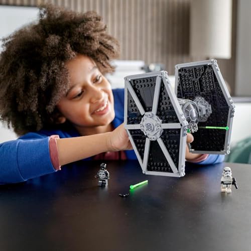 Star Wars Imperial TIE Fighter, Modellino da Costruire, Giochi per Bambini con Minifigure Stormtrooper e Pilota, Saga Skywalker, Idee Regalo 75300 - Gadget - Immagine 1
